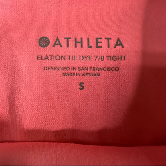 Athleta Women’s Elation Tie Dye 7/8 Tight. Size Small - Picture 5 of 6